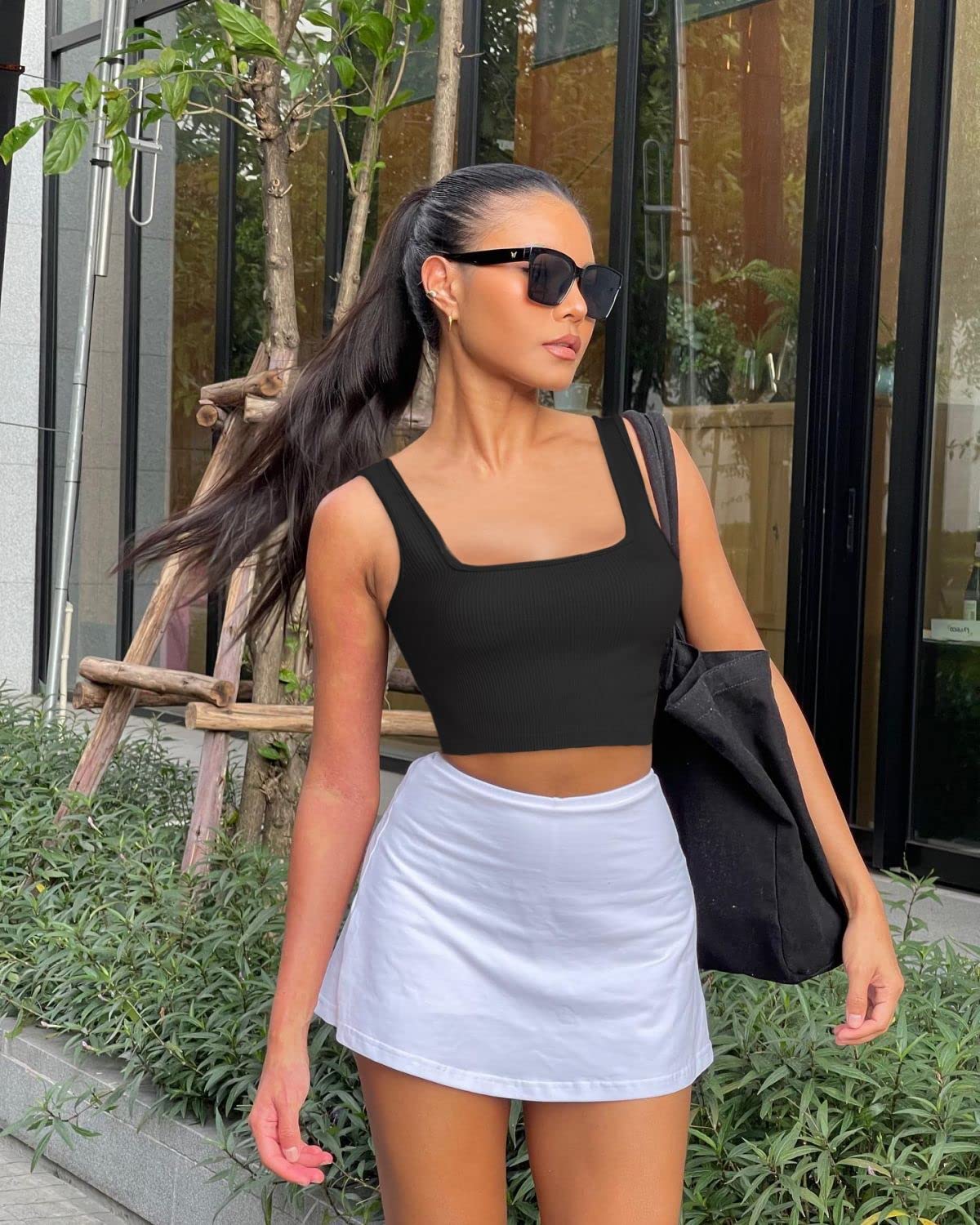 OLCHEE Women’s 3 Pack Crop Tank Tops