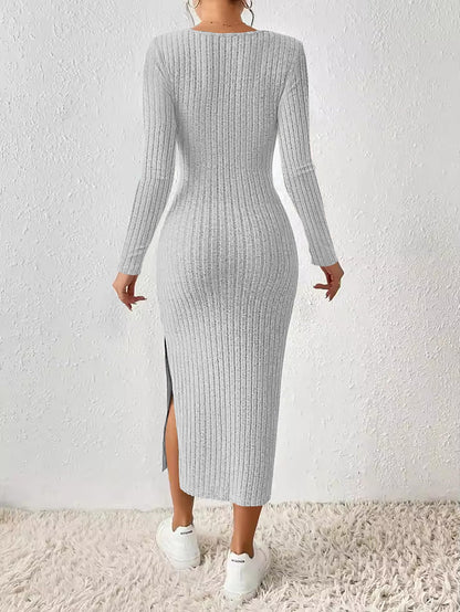 ETCYY Women's Square Neck Bodycon Dress