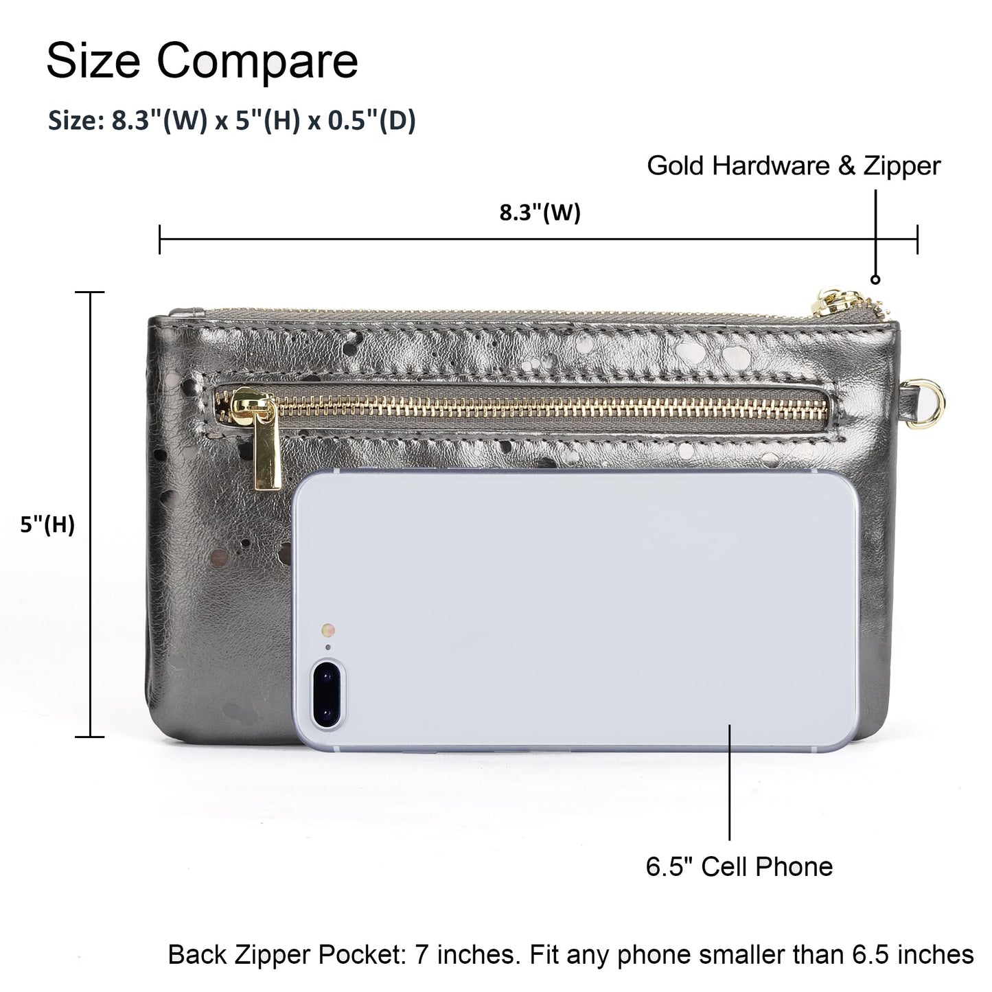 Befen Leather RFID Wristlet Wallet