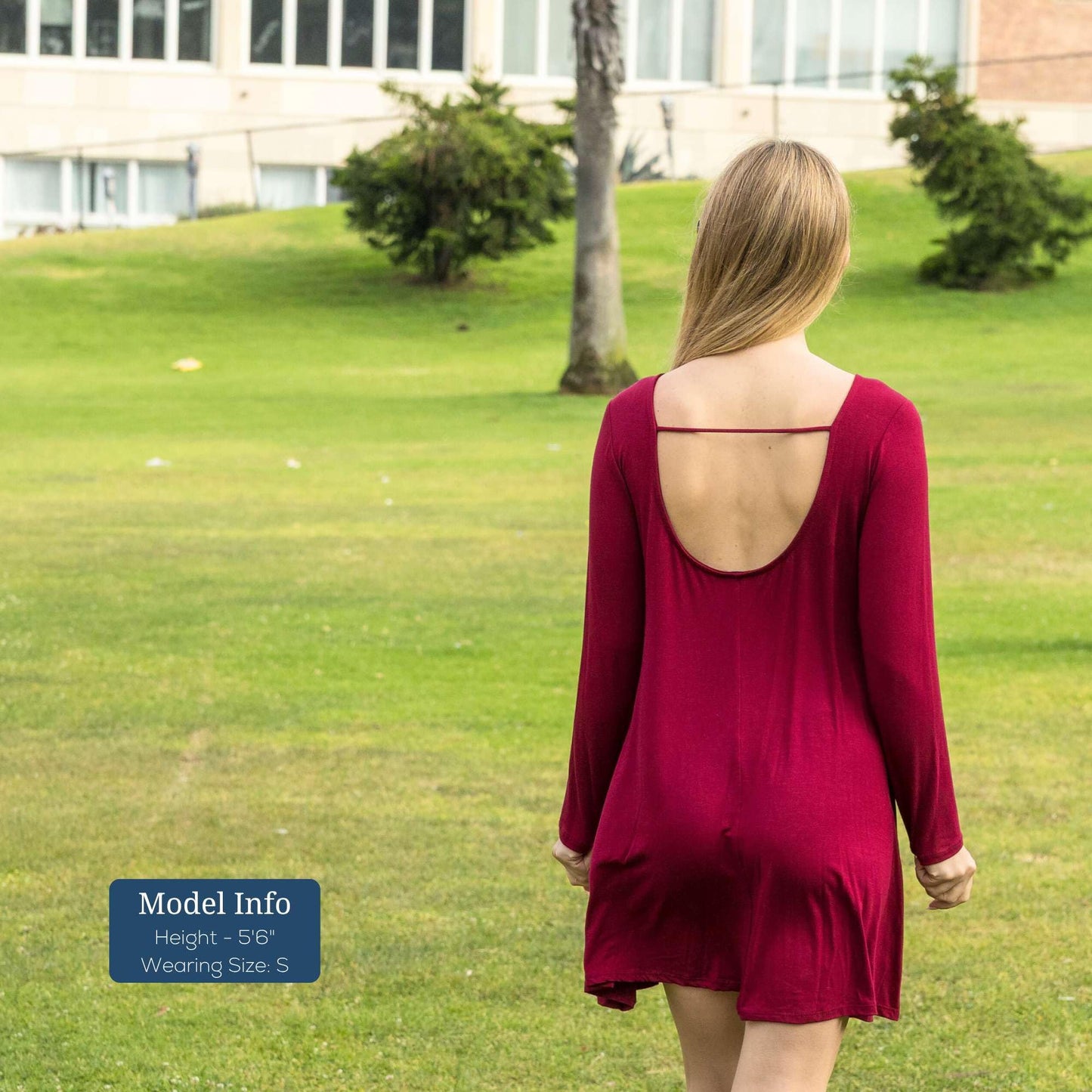 Azules Women's Long Sleeve Tunic Dress