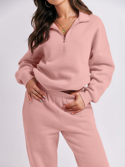 ANRABESS Women 2-Piece Sweatshirt & Jogger Set