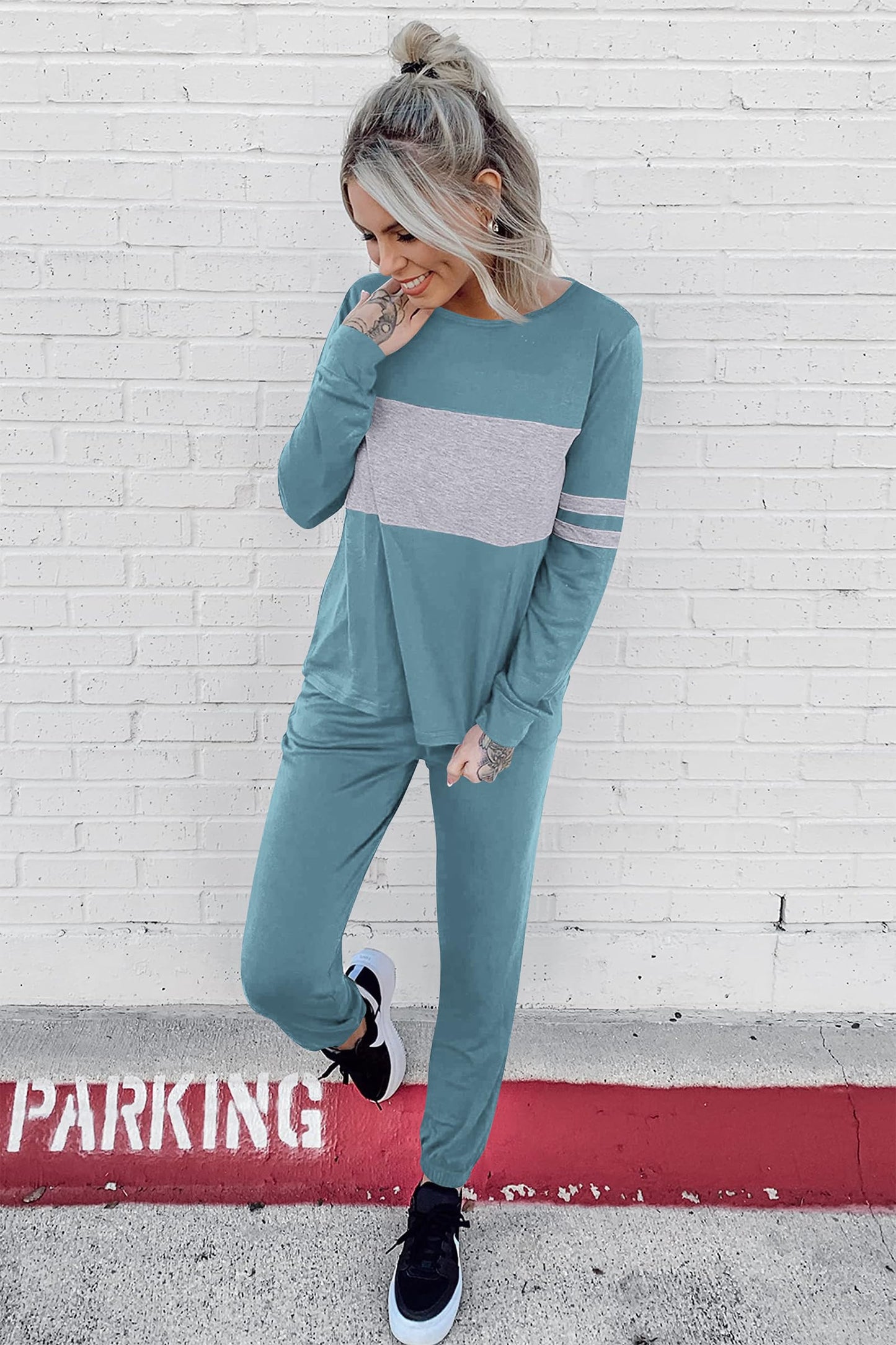 PRETTYGARDEN Womens 2-Piece Lounge Set