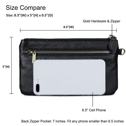 Befen Leather RFID Wristlet Wallet