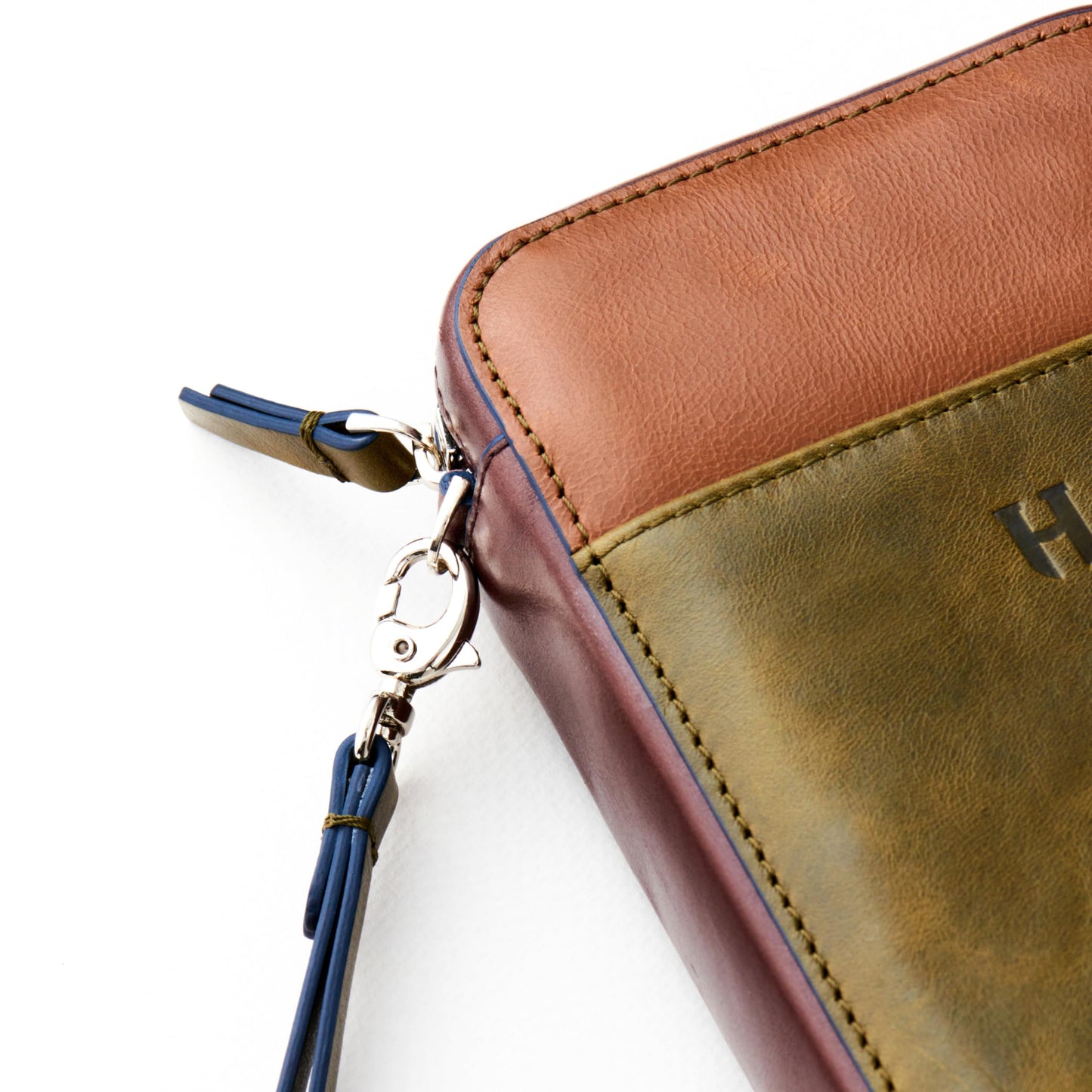 Full-Grain Leather RFID Wristlet
