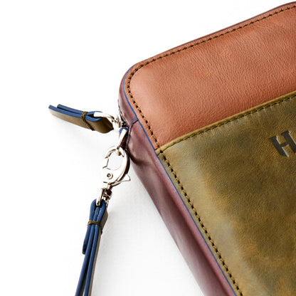 Full-Grain Leather RFID Wristlet