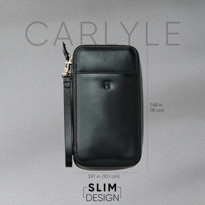 Full-Grain Leather RFID Wristlet