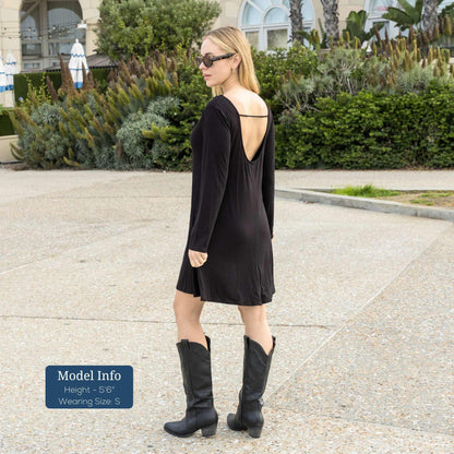 Azules Women's Long Sleeve Tunic Dress