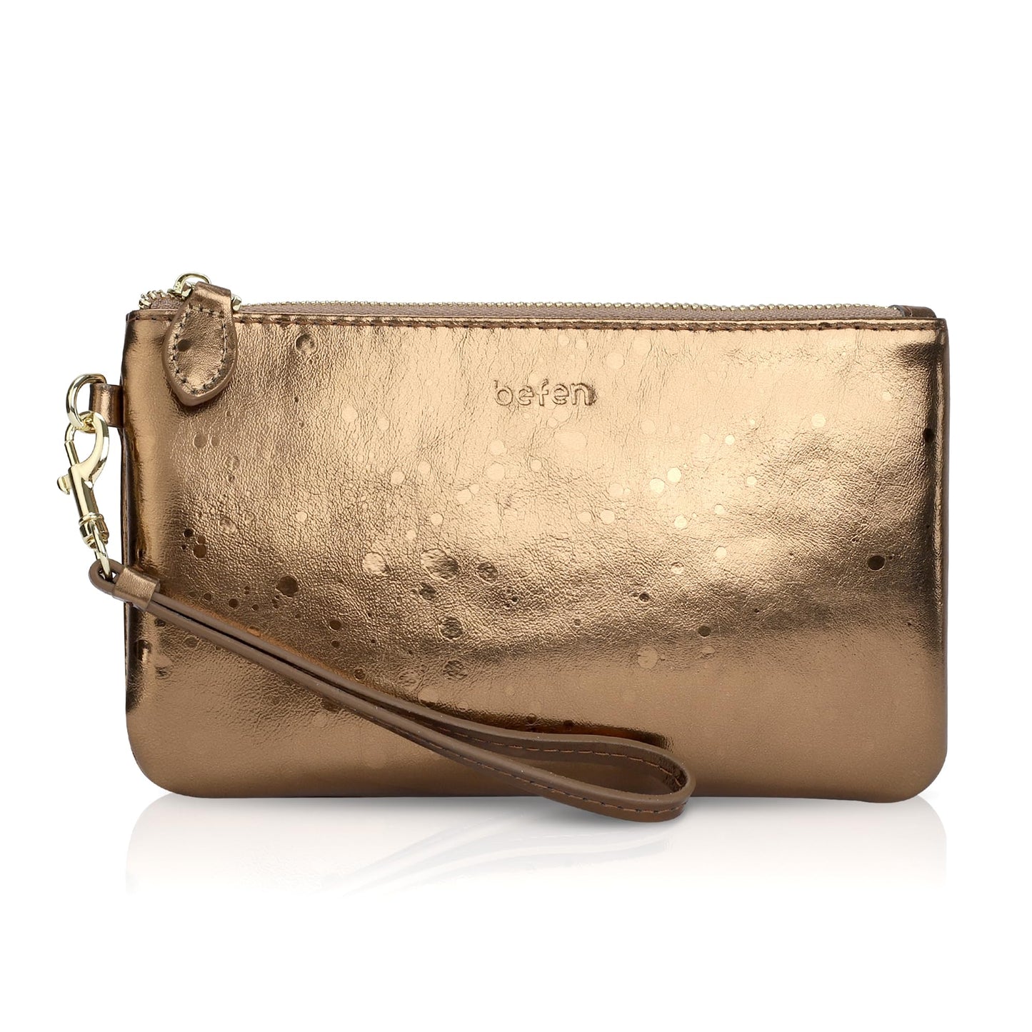 Befen Leather RFID Wristlet Wallet