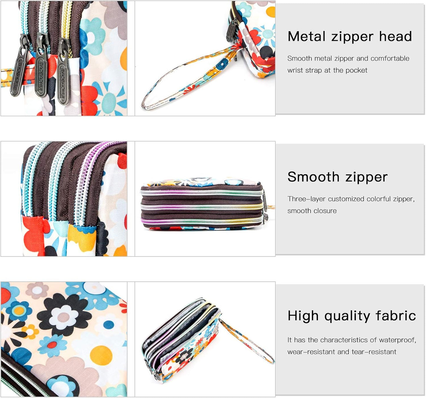 BIAOTIE Nylon Wristlet Wallet