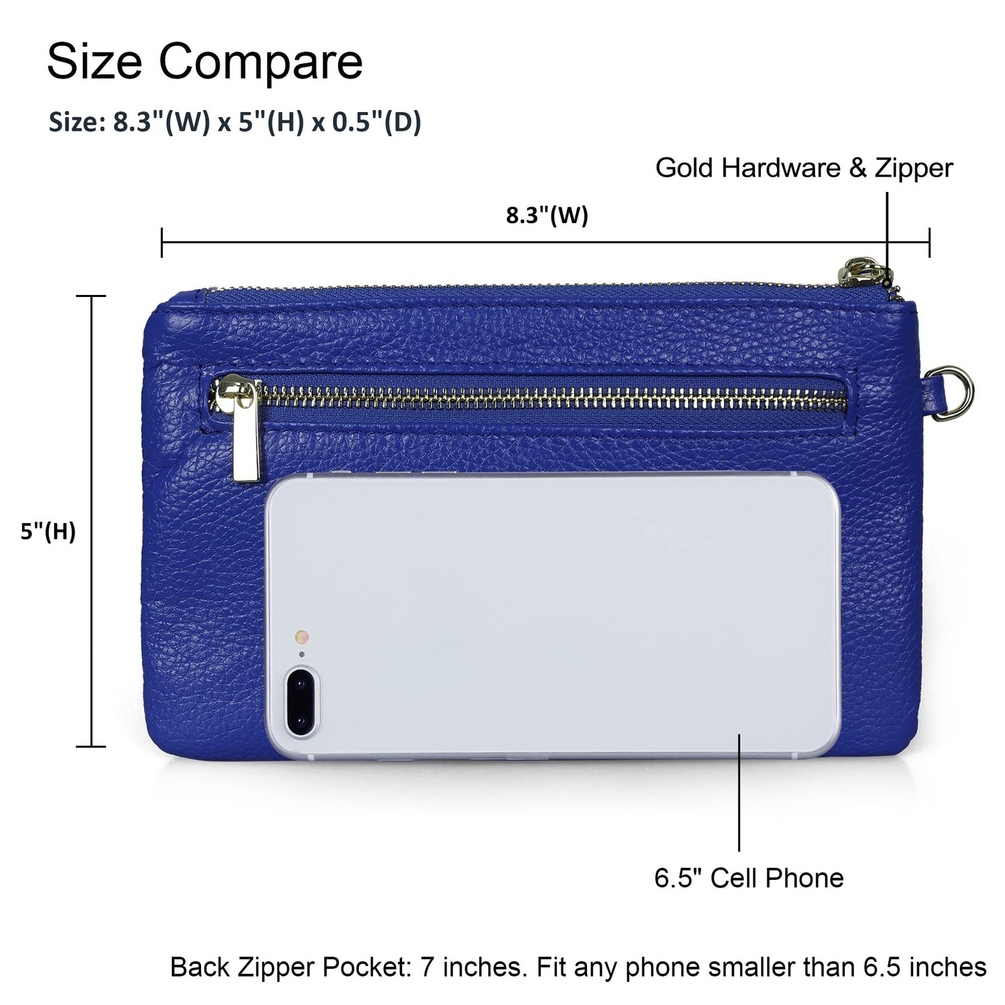 Befen Leather RFID Wristlet Wallet