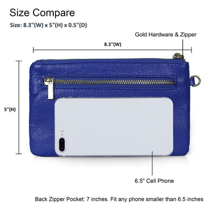 Befen Leather RFID Wristlet Wallet