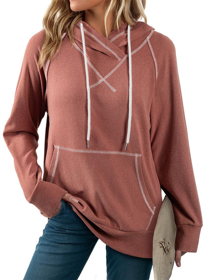 SHEWIN Women's Hooded Sweatshirt