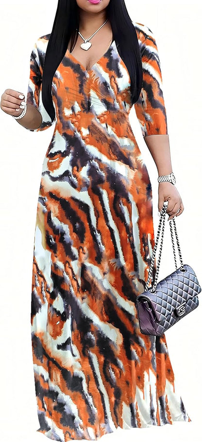 PnPednde Women's V-Neck Party Dress