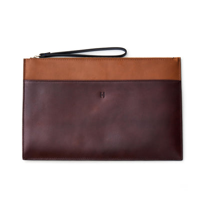 Leather RFID Wristlet Clutch