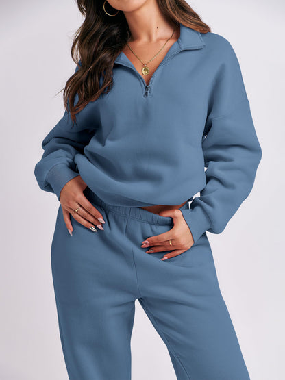 ANRABESS Women 2-Piece Sweatshirt & Jogger Set