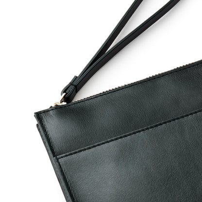 Leather RFID Wristlet Clutch