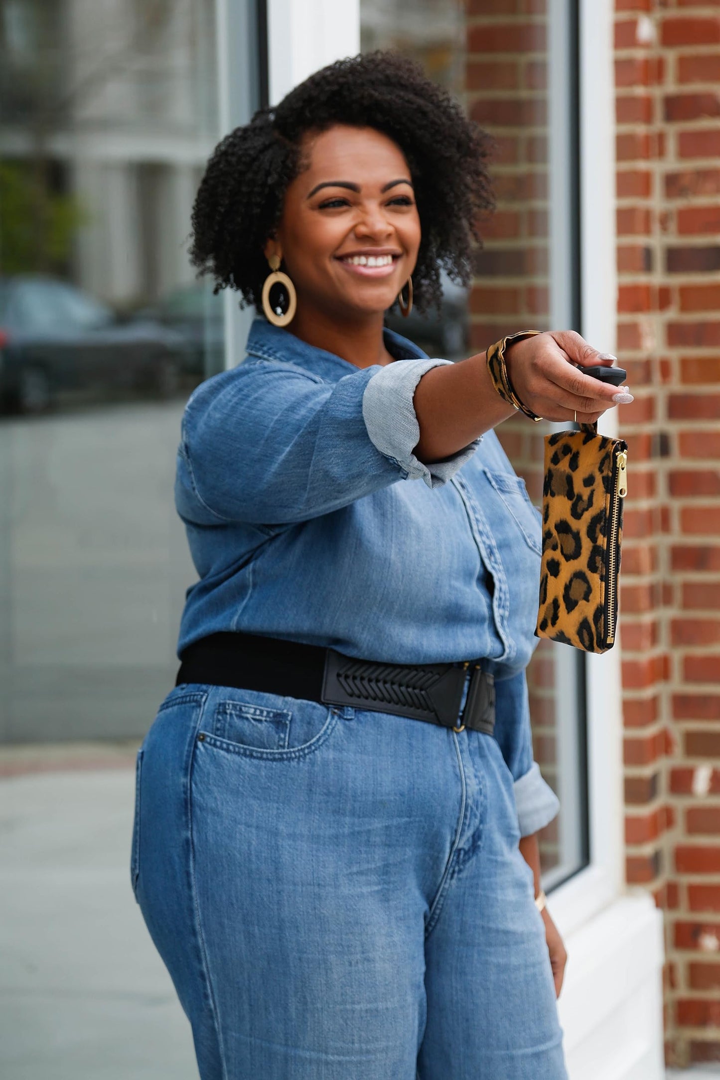 2-Piece Vegan Leather Wristlet Set