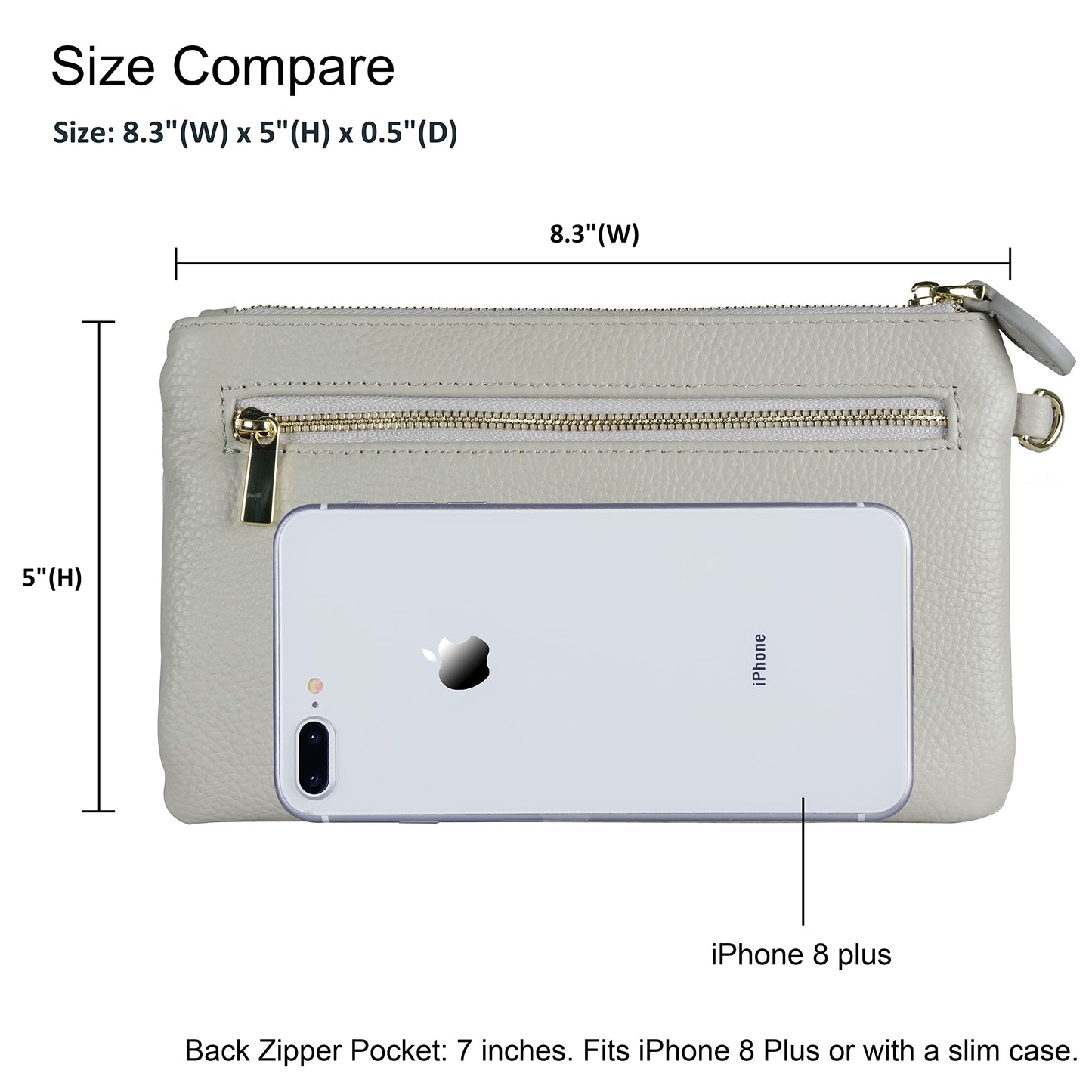 Befen Leather RFID Wristlet Wallet