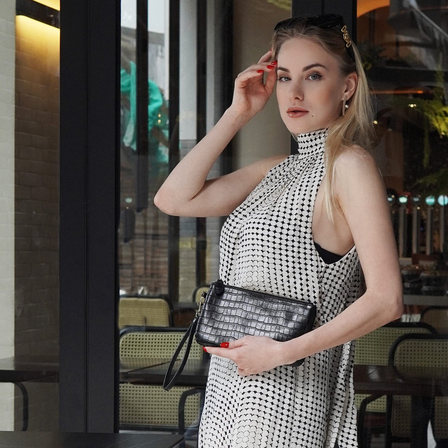 Befen Leather RFID Wristlet Wallet