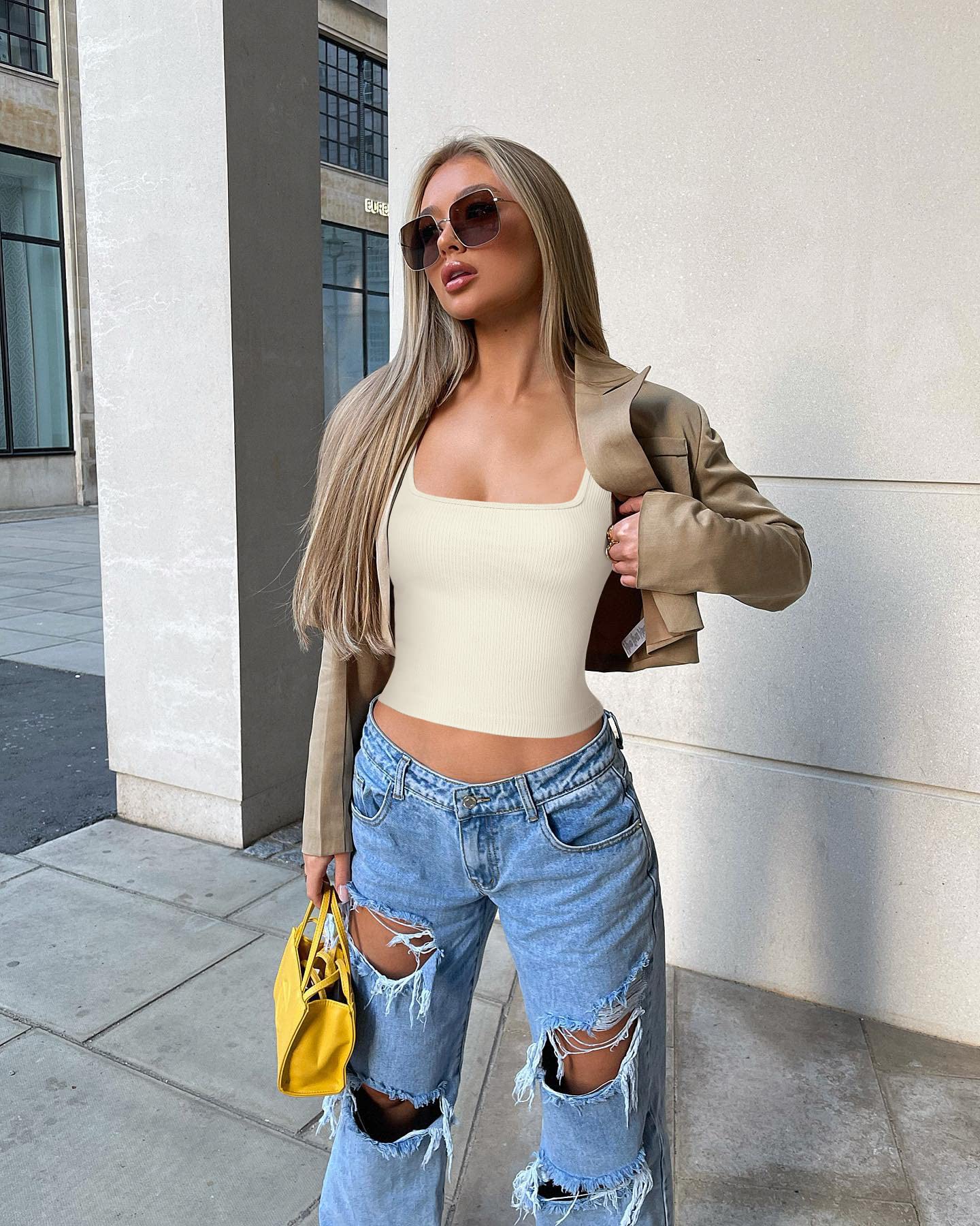 OLCHEE Women’s 3 Pack Crop Tank Tops