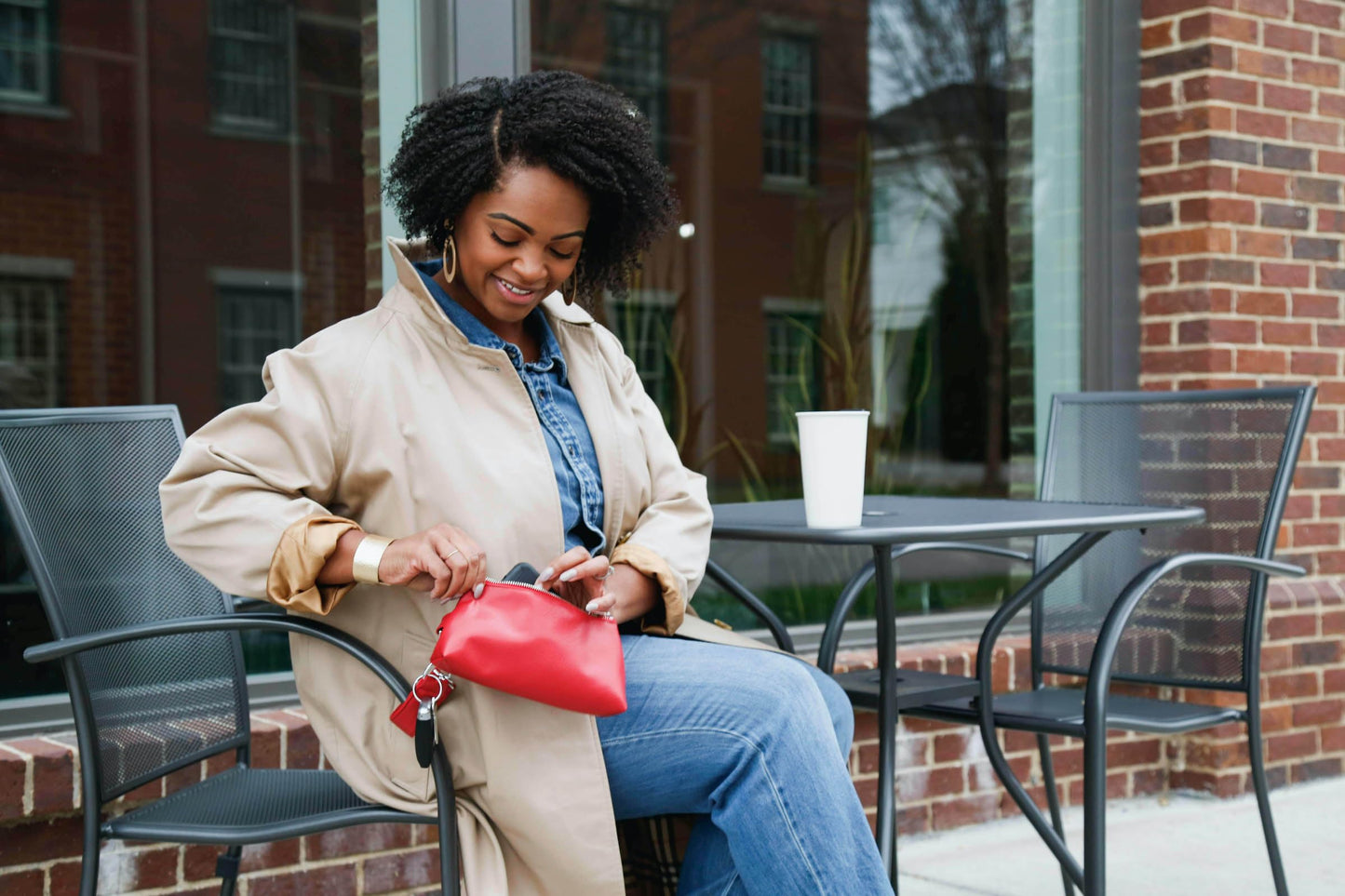 2-Piece Vegan Leather Wristlet Set