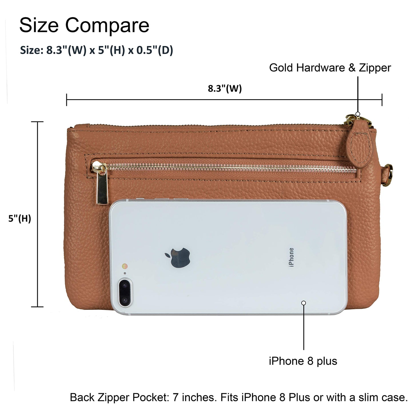 Befen Leather RFID Wristlet Wallet