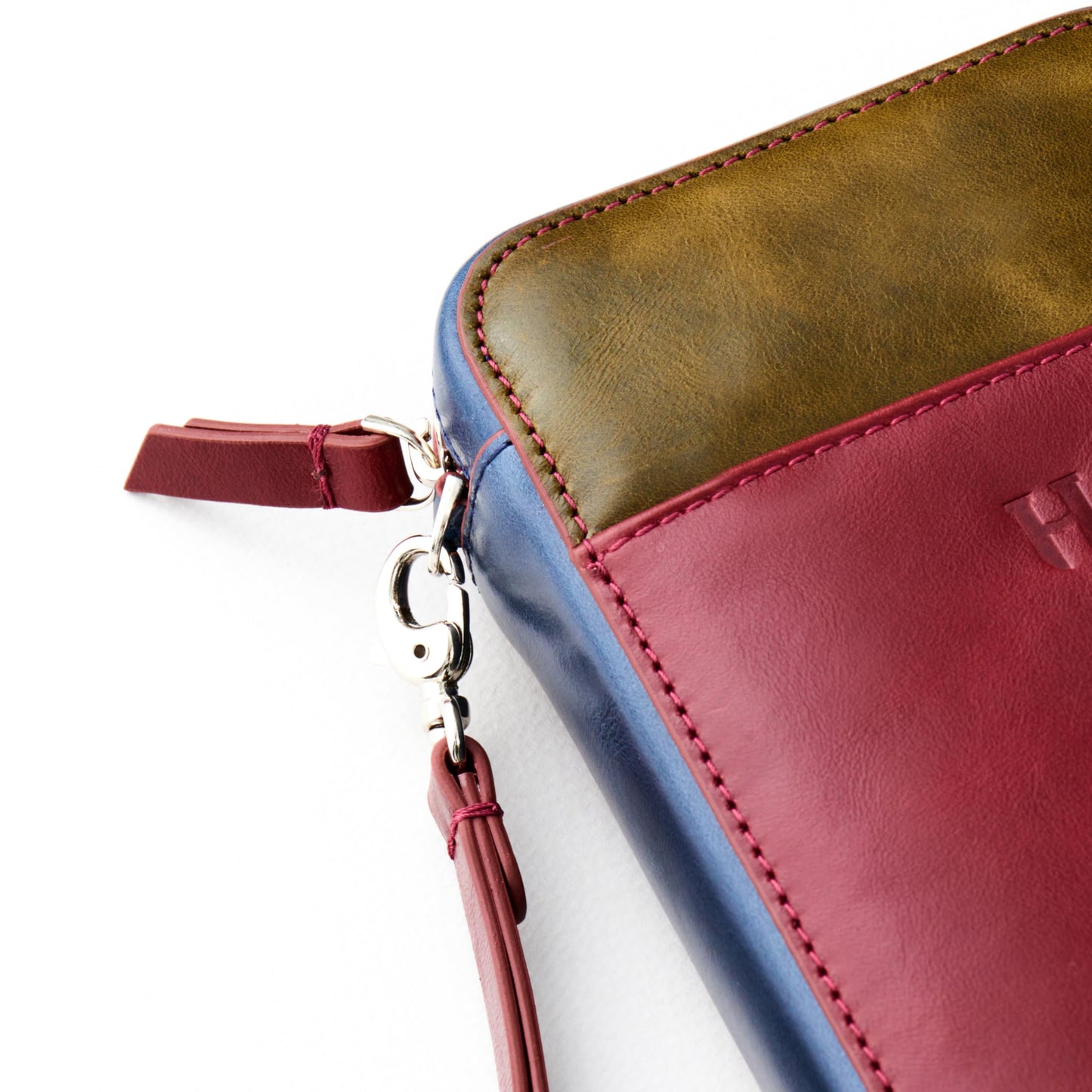 Full-Grain Leather RFID Wristlet