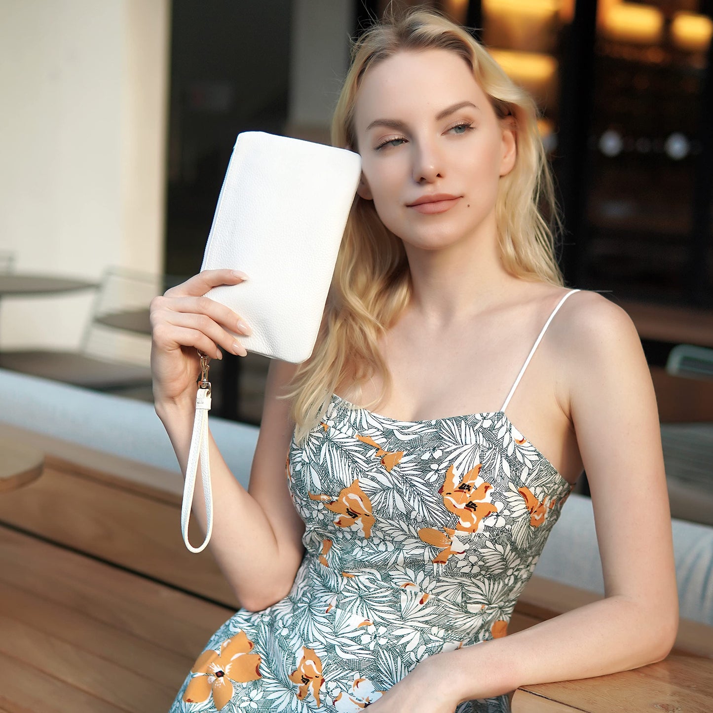 Befen Leather RFID Wristlet Wallet