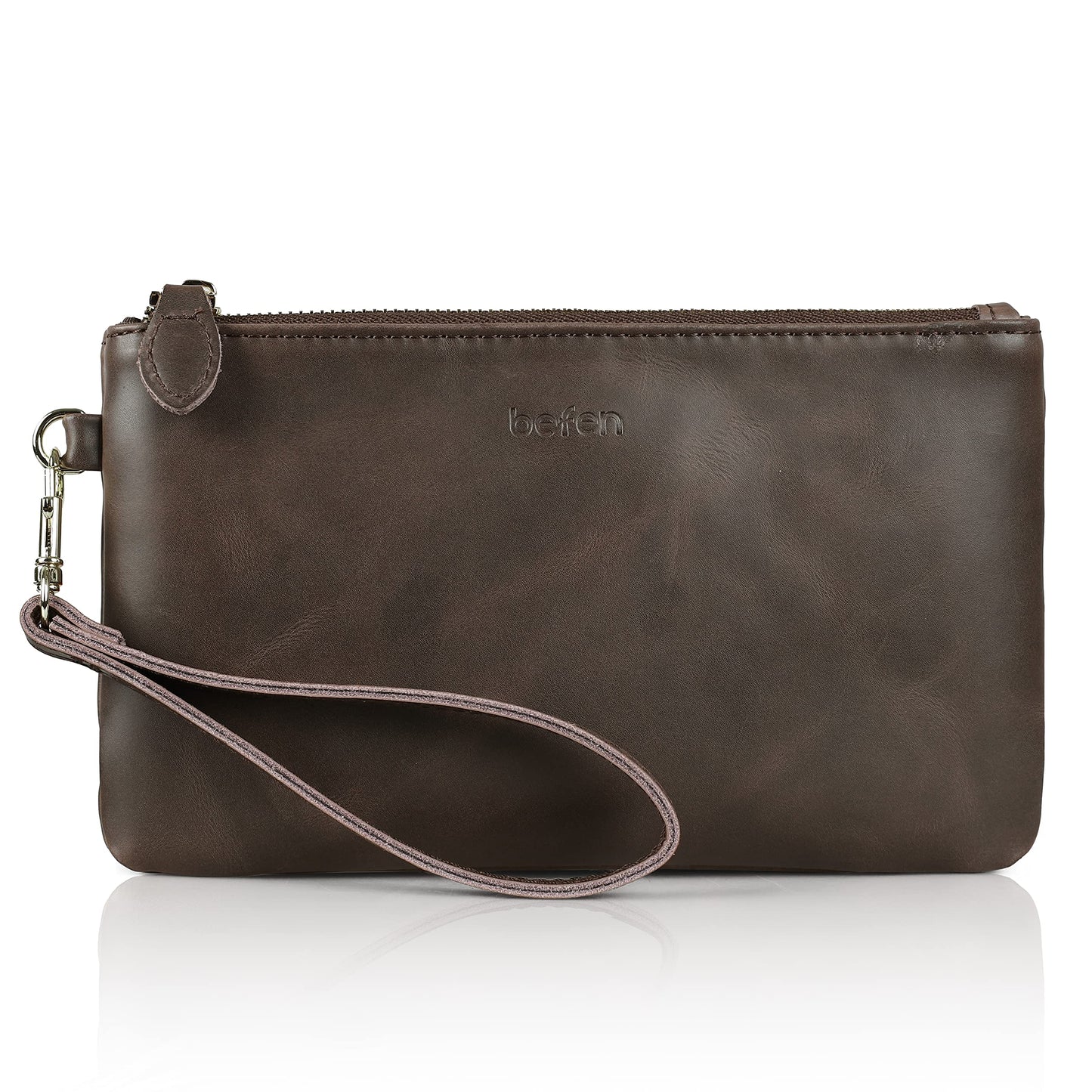 Befen Leather RFID Wristlet Wallet
