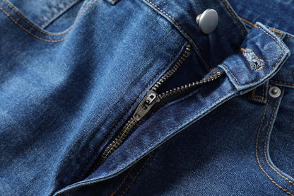 Women's Mid-Waist Cropped Capri Jeans