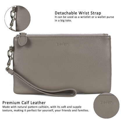Befen Leather RFID Wristlet Wallet