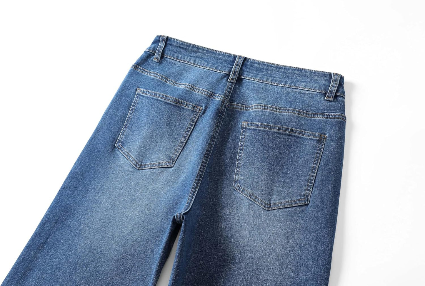 Women's Mid-Waist Cropped Capri Jeans