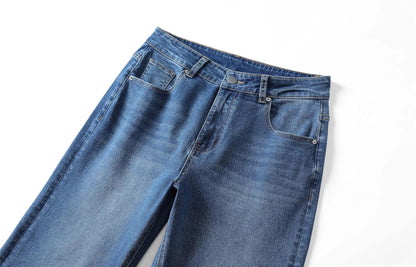 Women's Mid-Waist Cropped Capri Jeans