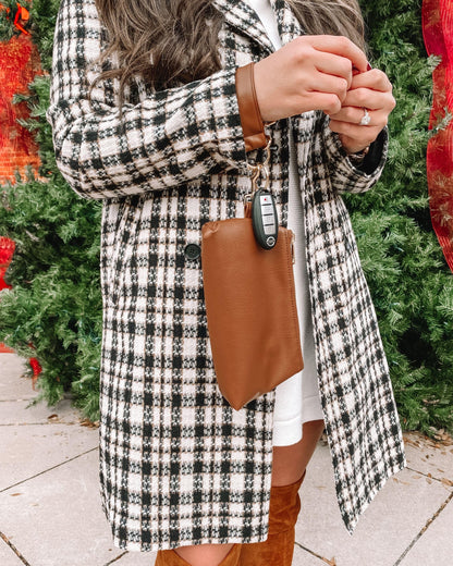 2-Piece Vegan Leather Wristlet Set